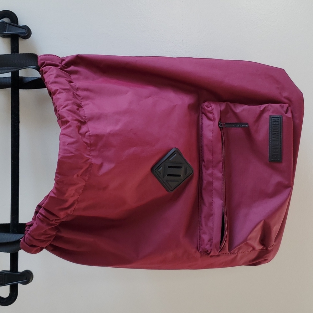 Steve Madden Drawstring/Cinch Backpack. Burgandy/… - image 1
